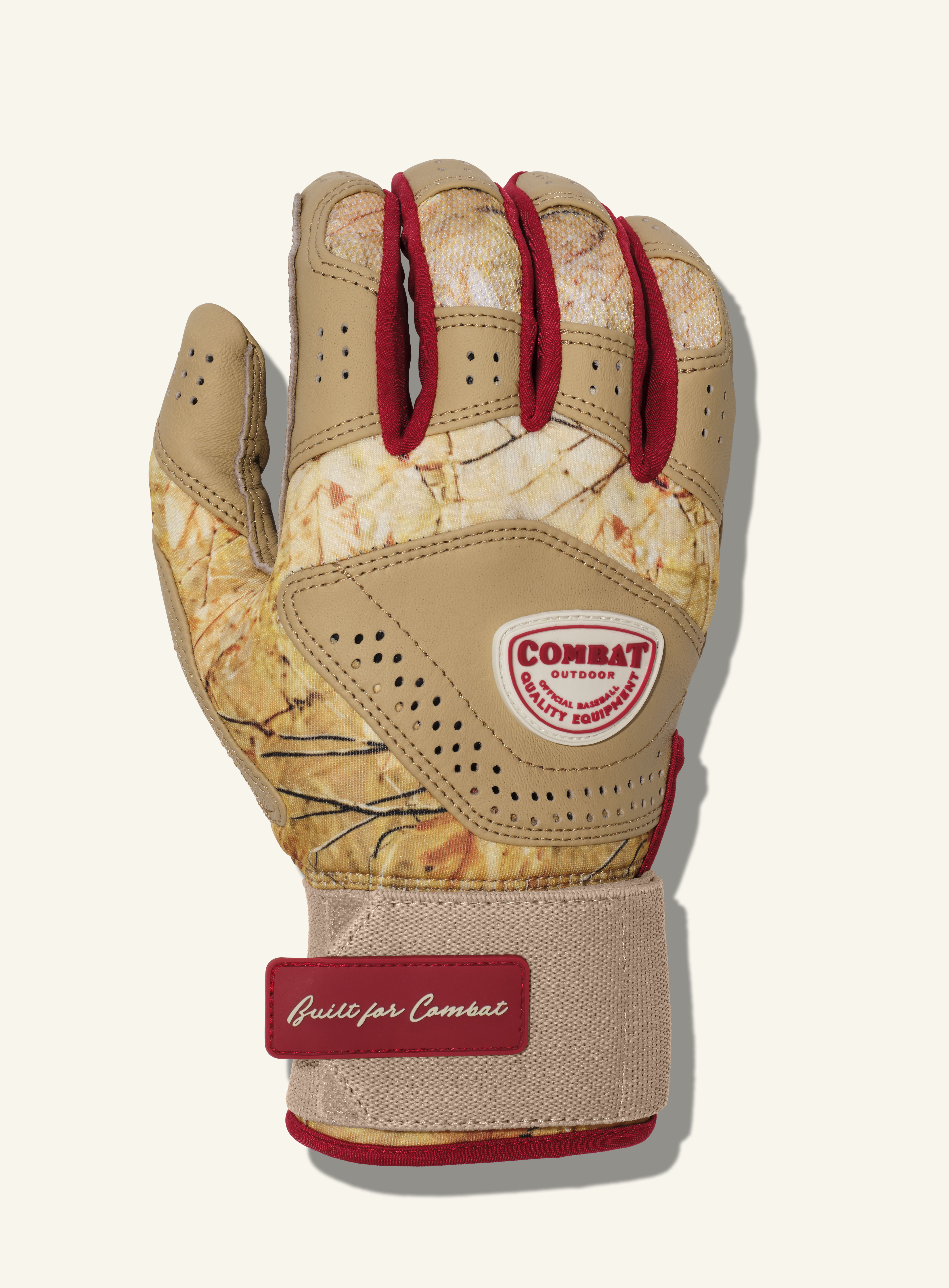 COMBAT MFG Outdoor Long Strap Batting Gloves