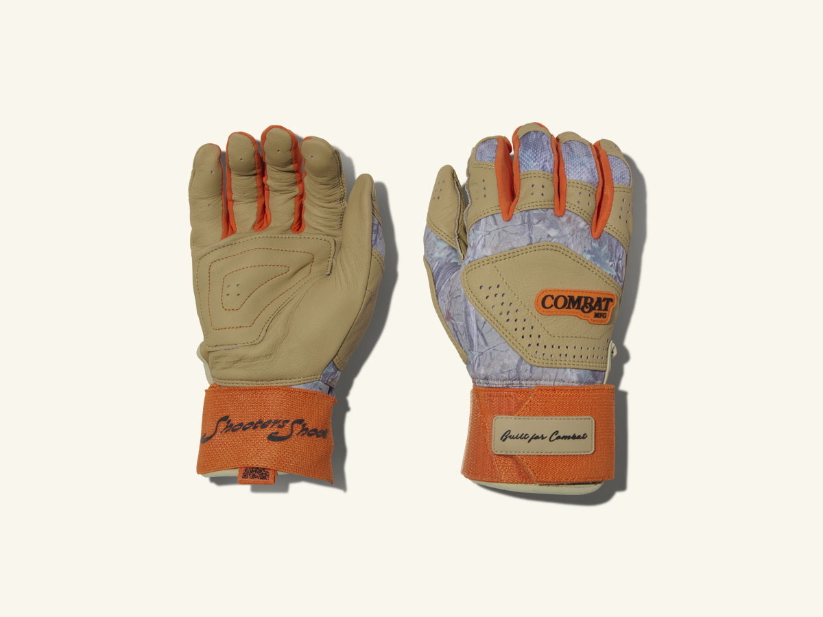 COMBAT MFG Outdoor Long Strap Batting Gloves