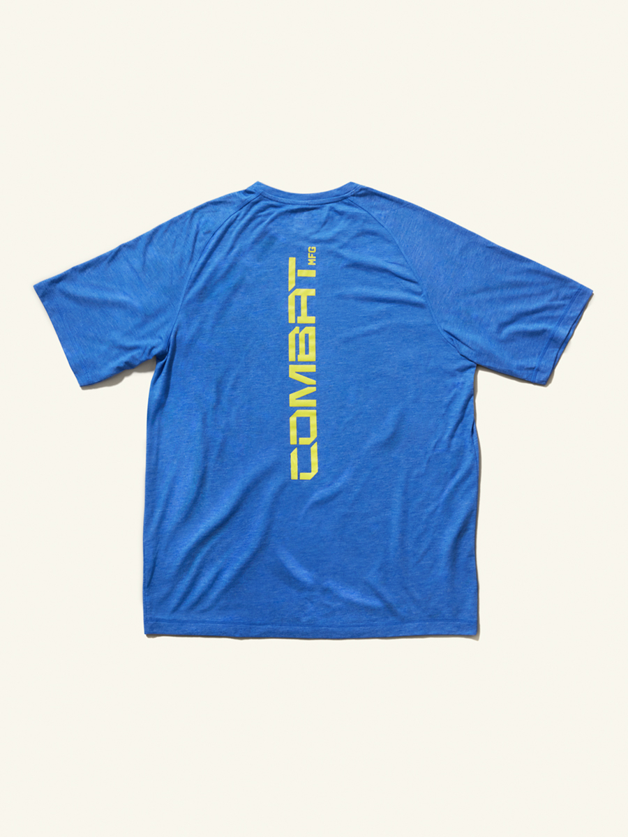 Combat MFG Performance T-Shirt, Light Blue, Adult 4XL