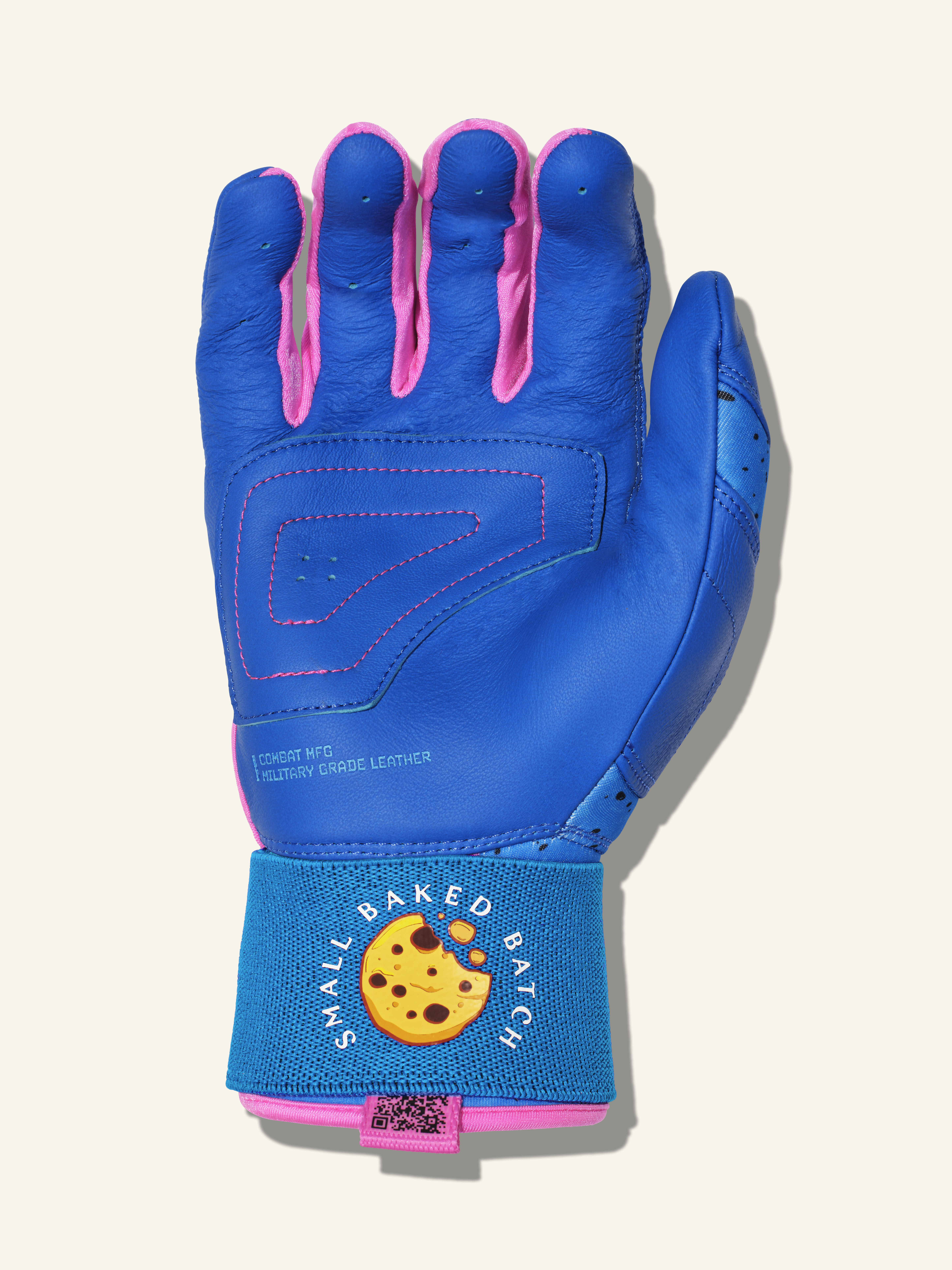 COMBAT MFG Cookie Jar Long Strap Batting Gloves, Royal, Adult X-Small