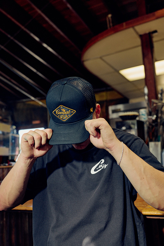 Combat MFG Steel Horses USA Patch '47 Hat, Black