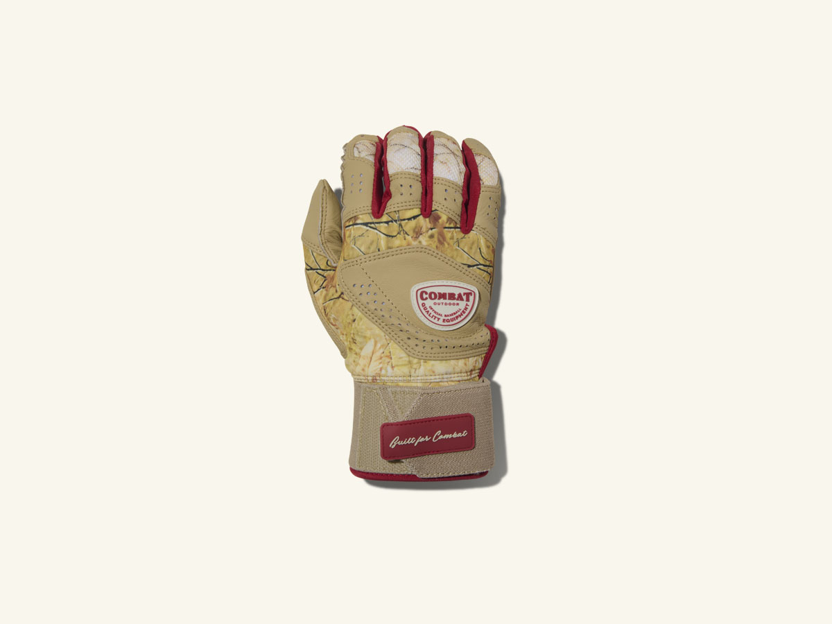 COMBAT MFG Outdoor Long Strap Batting Gloves