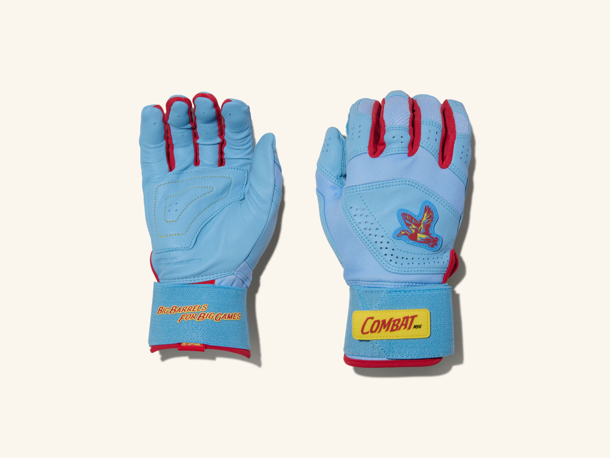 COMBAT MFG Outdoor Long Strap Batting Gloves