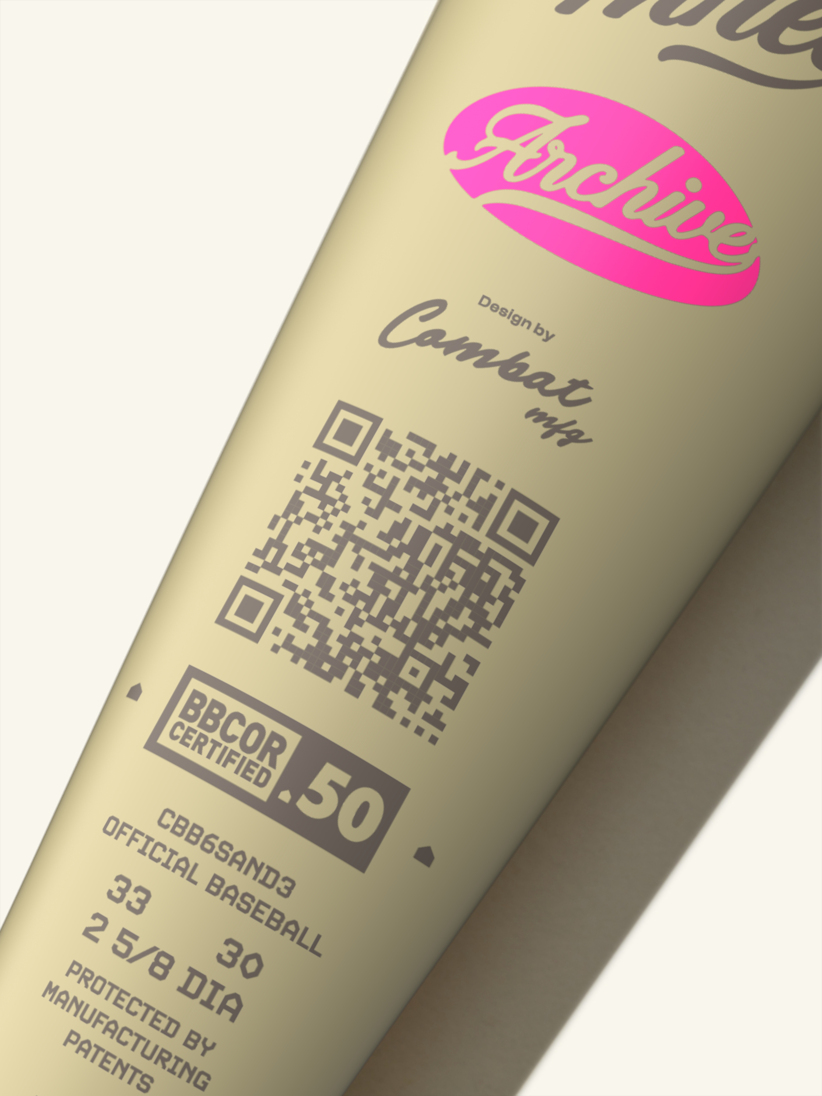 COMBAT MFG Sandstorm Anniversary SPEC-A1 BBCOR Bat