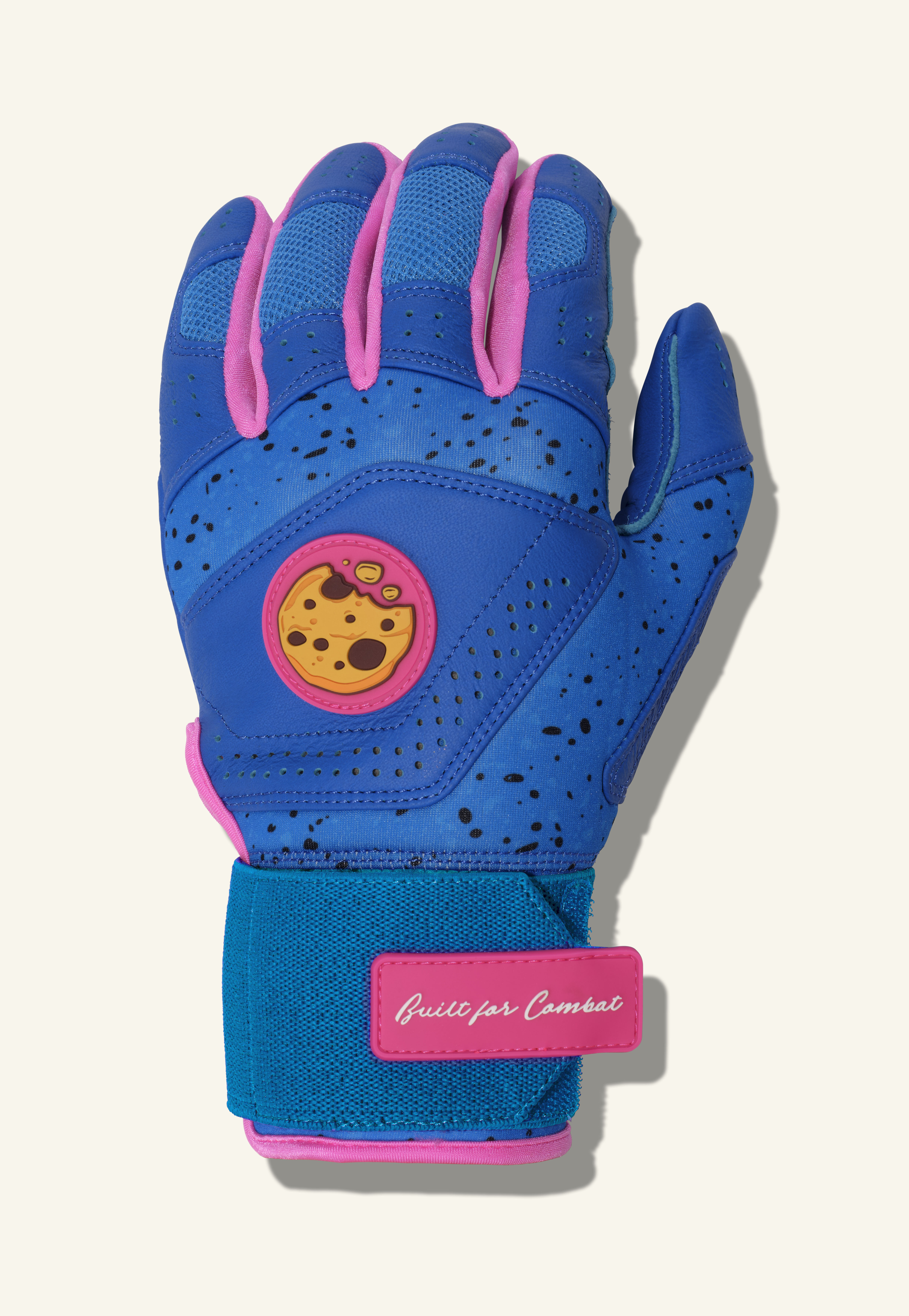 COMBAT MFG Cookie Jar Long Strap Batting Gloves, Royal, Adult X-Small