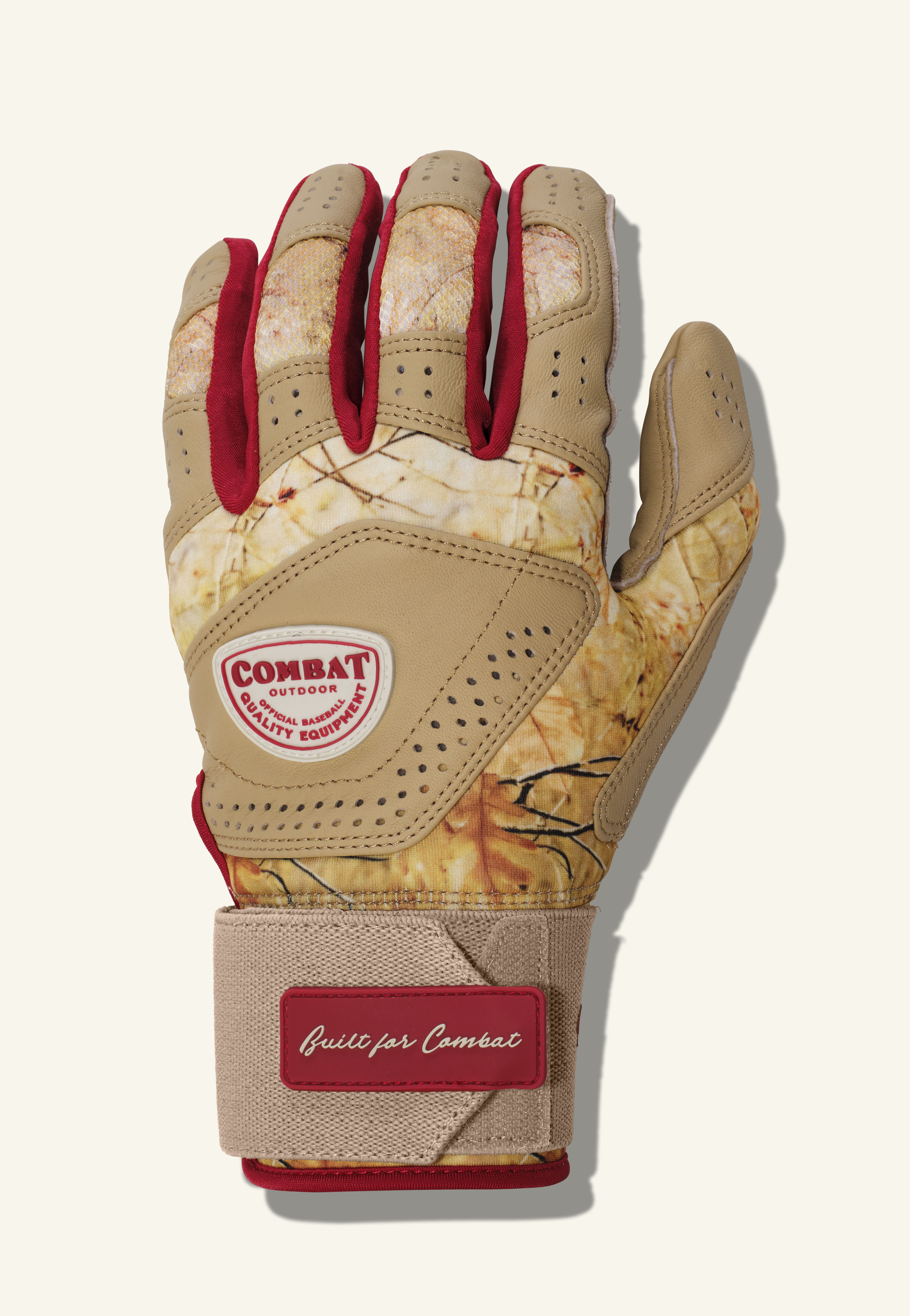 COMBAT MFG Outdoor Long Strap Batting Gloves