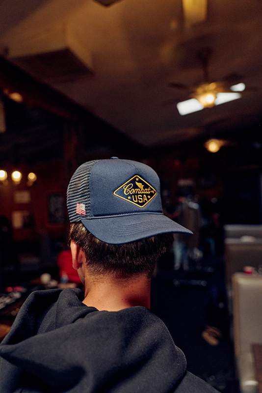 Combat MFG Steel Horses USA Patch '47 Hat, Navy