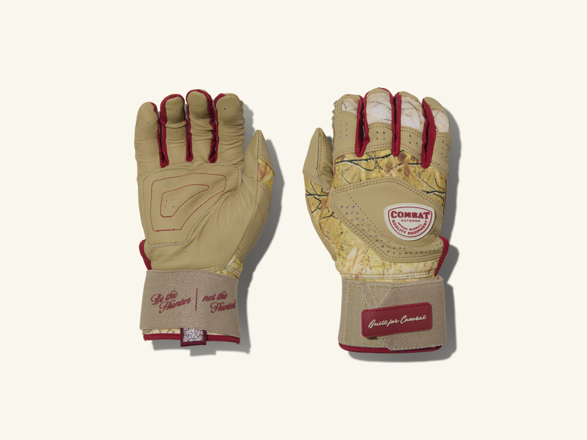 COMBAT MFG Outdoor Long Strap Batting Gloves