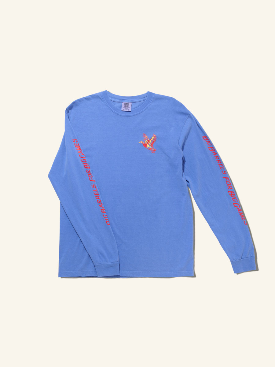 Combat MFG Outdoor Long Sleeve Tee, Light Blue