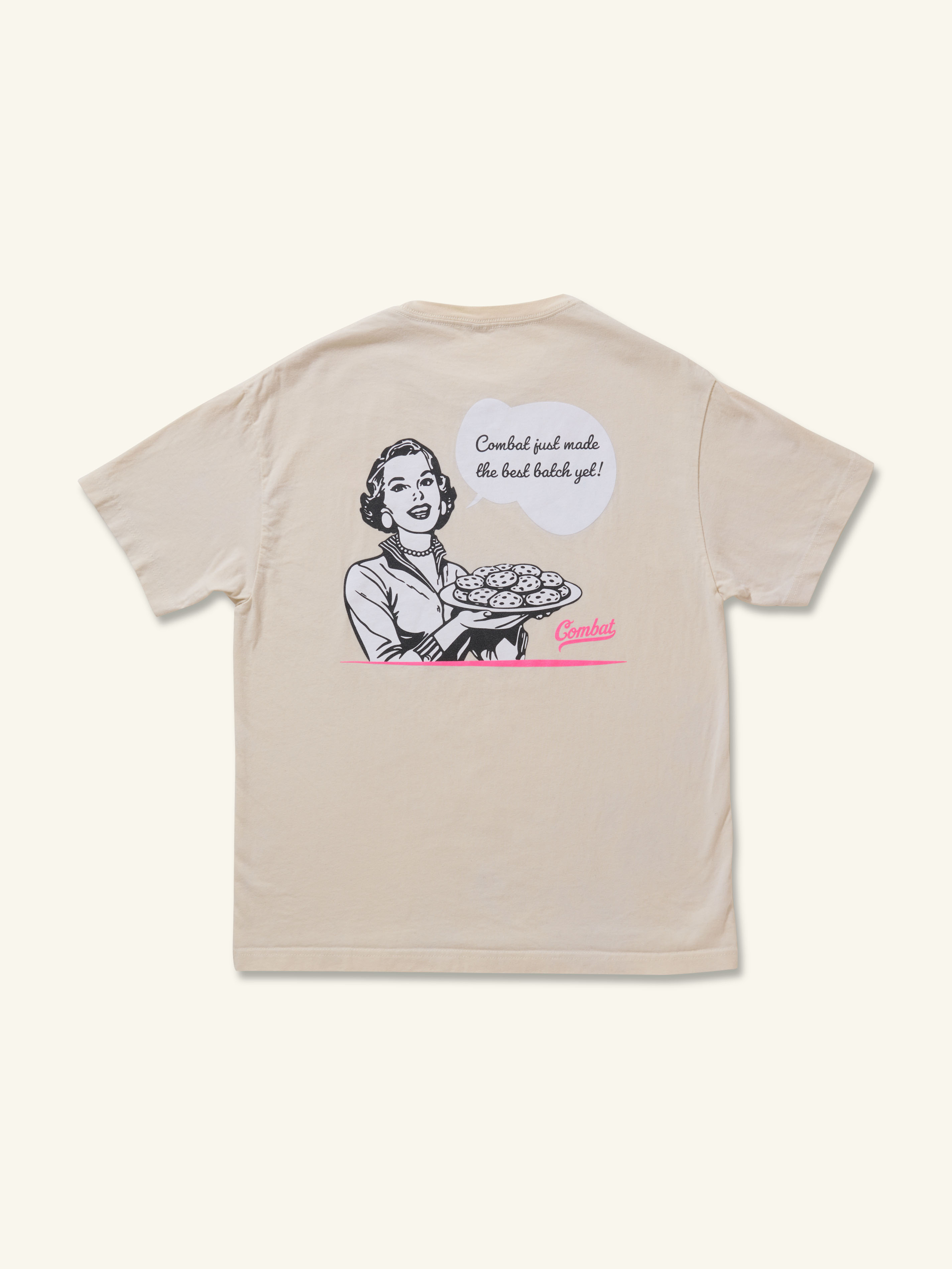 Combat MFG Best Batch Tee, Cream